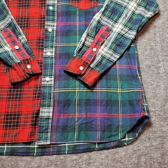 Polo Ralph Lauren Plaid Flannel Patchwork Shirt - Picture 4 of 10